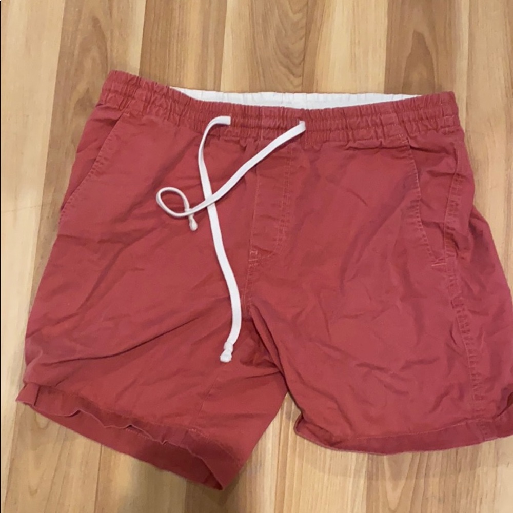 Dark Pink khaki 7’ shorts